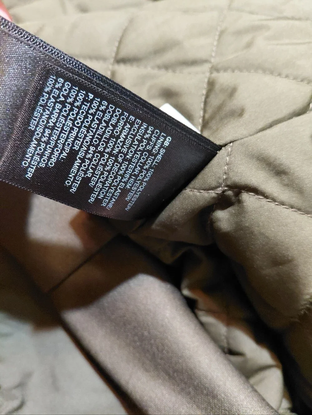 The North Face Jacket Mens Military Green Patched Quilted Size Medium